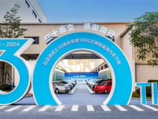 比亚迪新能源车量产破1000万！第二个500万辆仅用15个月！